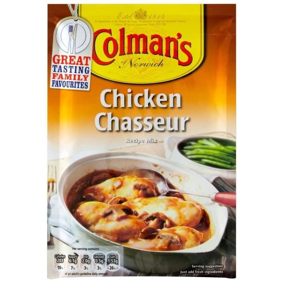 Colman's Chicken Chasseur Sauce Mix (43g) - Pack of 2